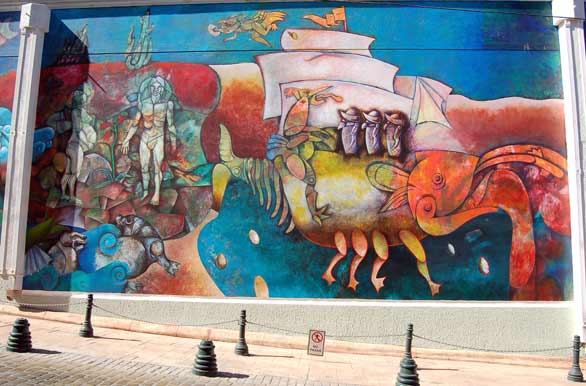 Mural en el Barrio Ingls - Coquimbo
