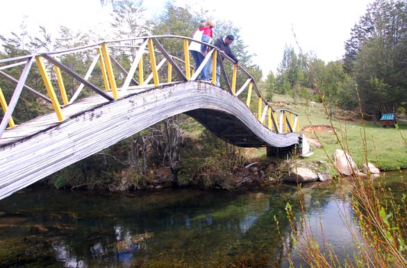 Bridge over the Cacique Blanco - Lago Verde