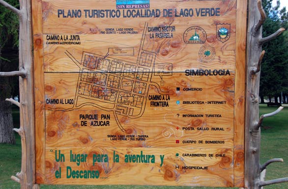 Tourist map - Lago Verde