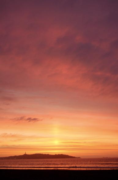 Increible puesta del sol - La Serena