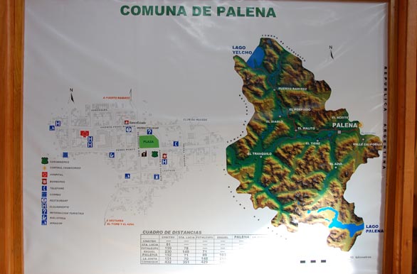 Palena Commune Map - Alto Palena