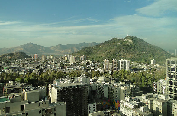 Vista area - Santiago