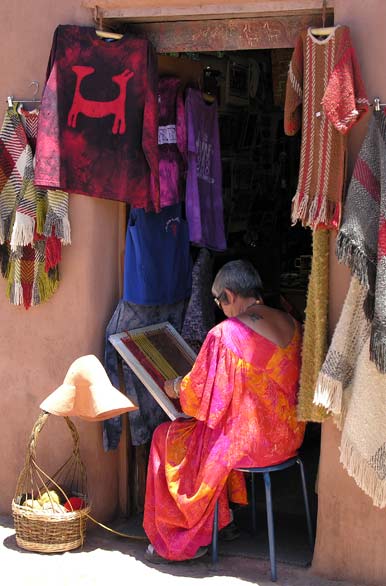 Artesana tejiendo - San Pedro de Atacama