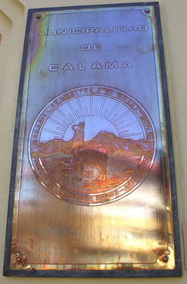 Placa de cobre - Calama