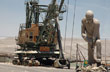 Grúa y monumento en Chuquicamata, Calama - Foto: Jorge González