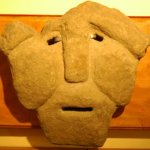 Máscara de piedra, Museo Mapuche