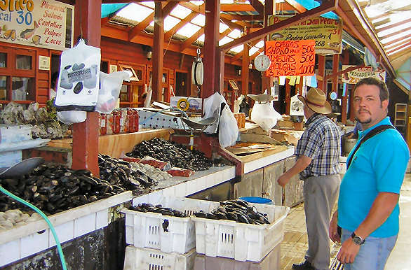 Comprando mariscos - Puerto Montt