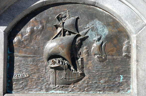Detalle del monumento a Magallanes - Punta Arenas