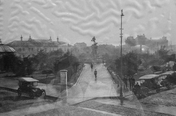 Antigua fotografia de la la Plaza de Armas - Punta Arenas