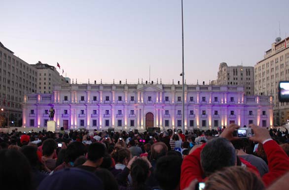 Luces en la Moneda - Santiago