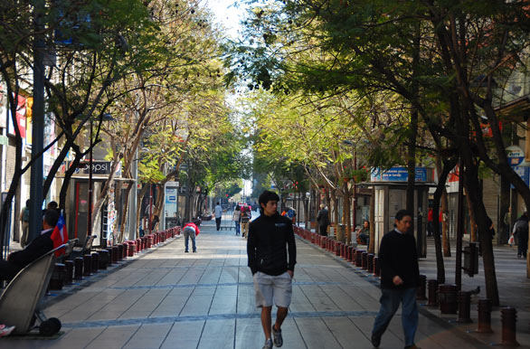 Calle peatonal - Santiago