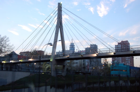 Puente colgante - Santiago