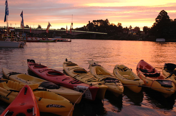 Atardecer en el ro - Valdivia