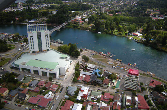 Vista area nuevo hotel casino - Valdivia