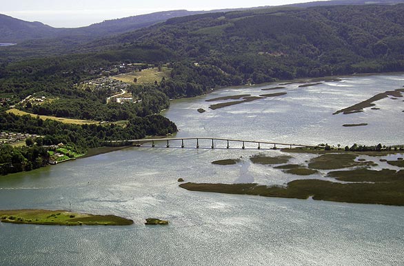 Vista del puente Cruces - Valdivia
